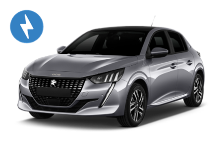 Peugeot E-208 Electric Automatic 350km – Fahrzeugbeispiel der Klasse Economy